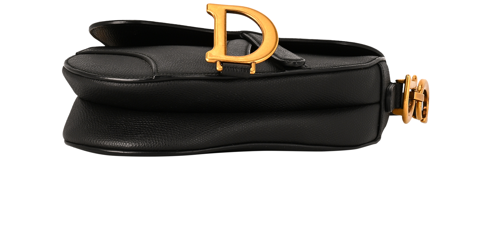 Mini Saddle, &pound;1,900, Handbags, Black, Pony / Calfskin, Top view